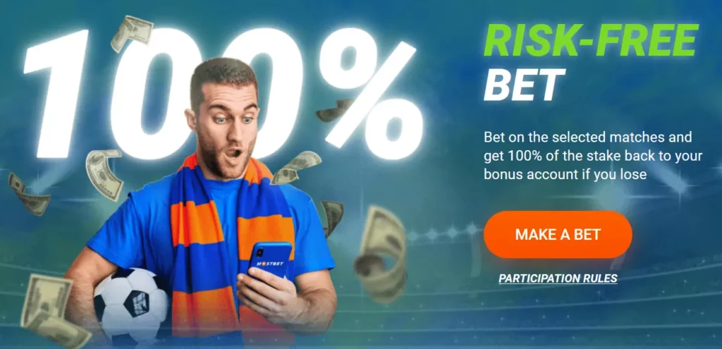 Бесплатная ставка Mostbet Россия