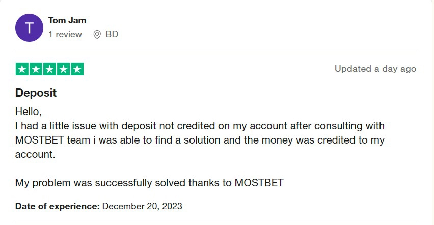 Mostbet Users Experience 1