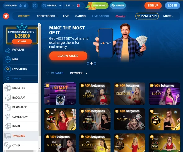 Mostbet TV Games