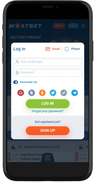 Mostbet Login Slider App